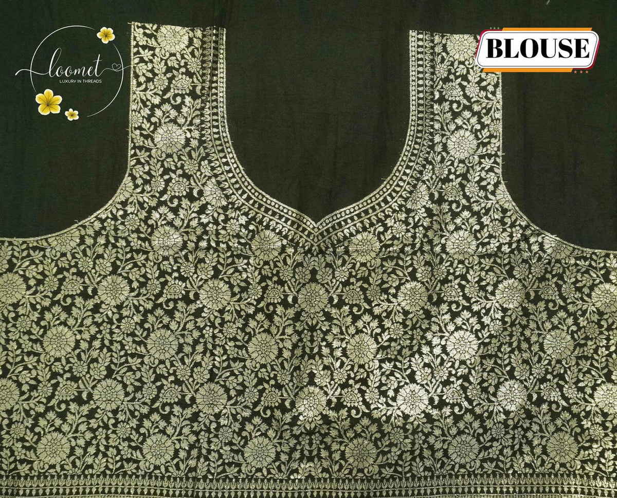 AJF2141 Sage Green Viscose saree with Digital Floral Print.