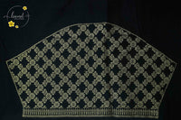 AJF2151 Silver-toned Viscose saree with hand-painted style floral prints.