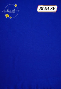 APL0201 Blue Semi Organza saree featuring digital floral printed with scalloped gold border.