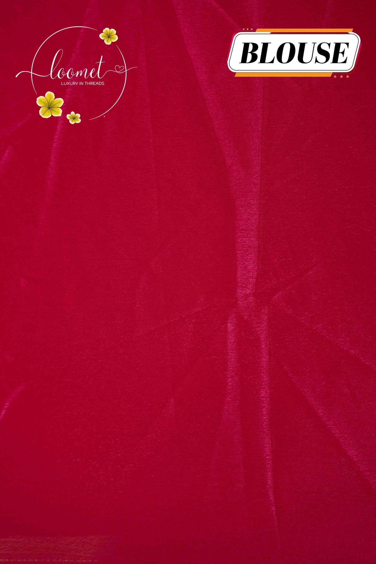 APL0501 Deep Crimson Chinnon saree with zardosi-style floral buttas and scalloped cutwork border.