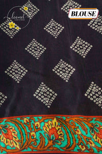 APL2501 Plum Pure Dola Viscose saree with geometric Mosaic Pattern.