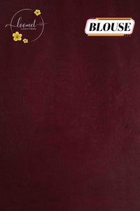 APL4024 Crimson & Deep Coffee Modal saree features with Geometric Grid Pallu and Dual Lagdi Patta.