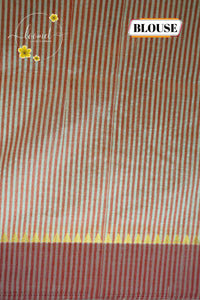 APL4701 Cream Tussar Silk saree with multicolored Kathakali-style motifs