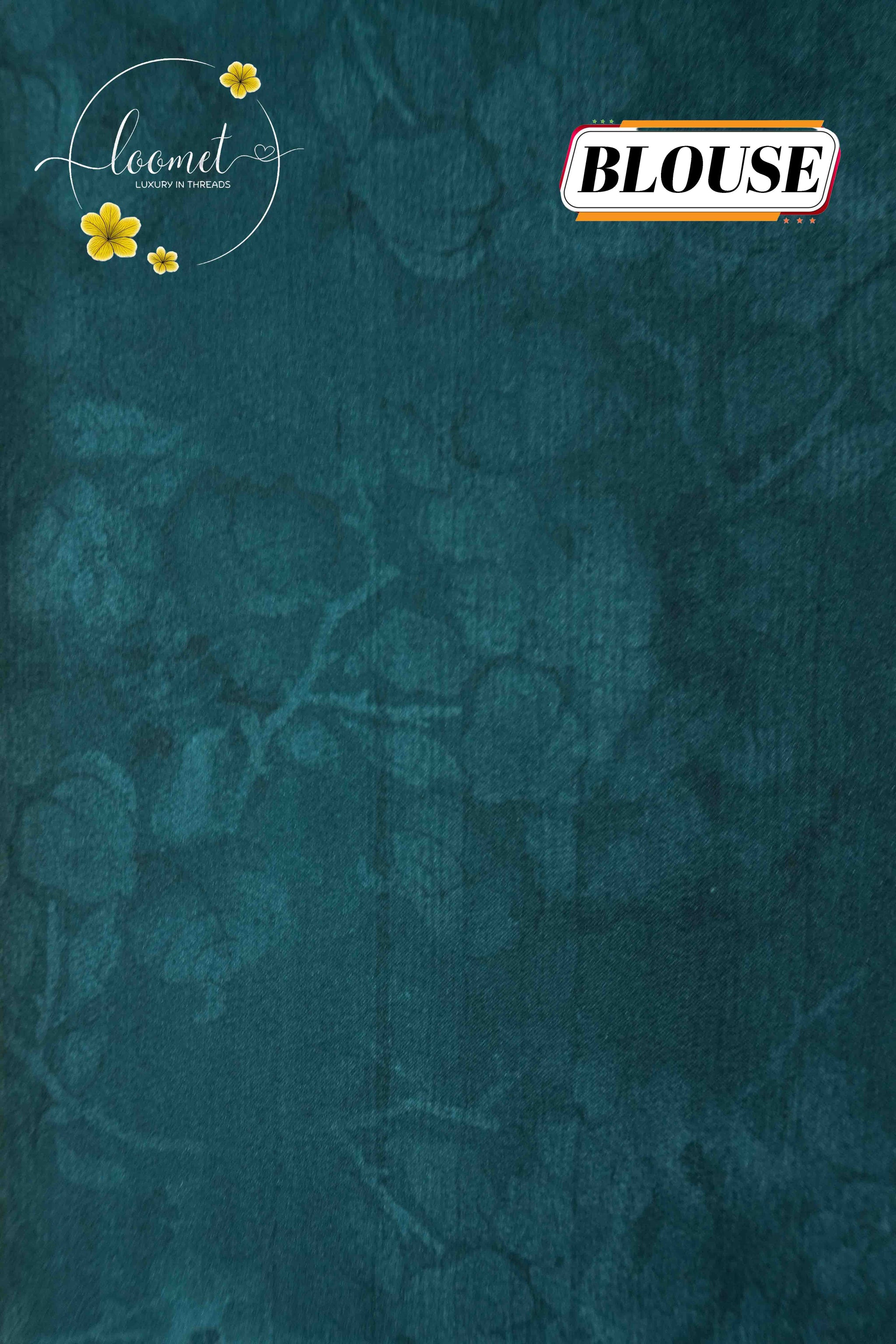 APL70001 Misty Silver & Deep Teal Modal Stain saree with floral digital print.