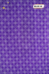 APL8605 Grape Purple Crepe Silk saree with vertical white pinstripes.