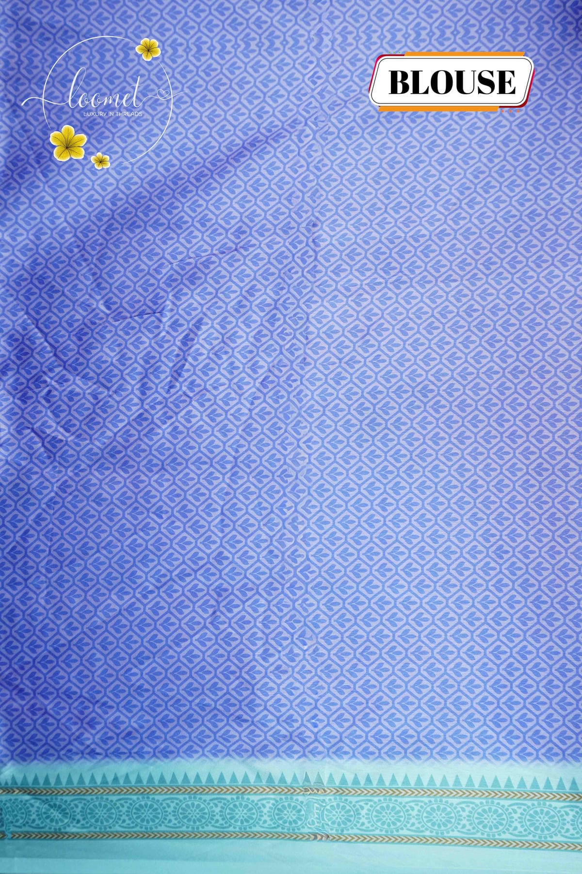 ARN1811 Pastel seafoam blue and Soft Blush Pink Crepe saree with Floral Digital Prints.