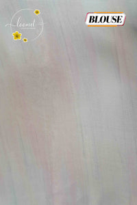 ARN1813 Soft Lilac and Candy Pink Crepe saree with Floral Digital Print.