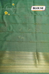ARN2002 Sage Green Georgette saree with large digital floral prints.