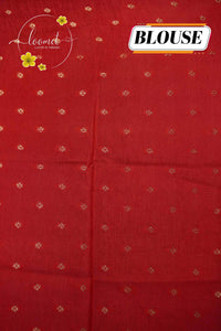 ARN3405 Leaf Green Mysore Silk saree features gold zari mango buttas with paisley borders.