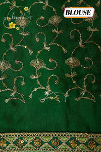 KST6143 Lemon Lime & Leaf Green Georgette saree with Marble-Effect Tie-Dye.