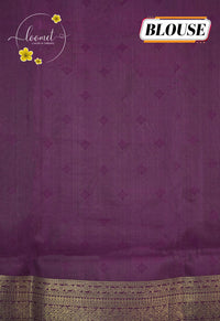 KST7196 Rose Pink Pochampally Silk-Cotton saree featuring Coconut Tree Motifs.