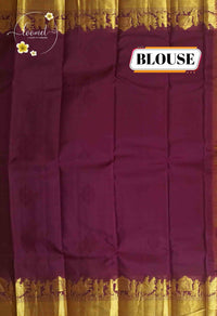 LSK6111 Mustard Yellow and Maroon contrast silk saree with pallakku design and gold zari border.