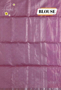 LSK6113 Elegant Lavender Soft Silk Saree with Silver Zari Weaving