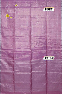 LSK6113 Elegant Lavender Soft Silk Saree with Silver Zari Weaving