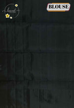 LSK6130 Silver-Grey silk saree with black pallu richly woven with large, intricate silver zari peacock motifs.