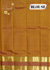 LSK6132 Mustard Yellow silk saree with intricate gold brocade patterns and broad borders.