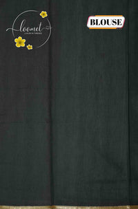 MPS1530 Off-White and black-gray Maheshwari Cotton with floral star buttas.