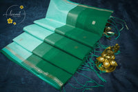 MPS1537 Seafoam Green Maheshwari Cotton with floral buttas.