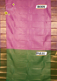 MPS2655 Rani Pink semi soft silk saree with all-over jacquard weave & heart-shaped buttas.