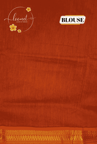 RS1311 Peacock Green Kalyani Cotton saree with floral buttas.