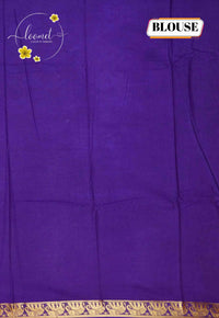 SPT3041 Dual-tone Cotton saree with  Shibori tie-dye pattern